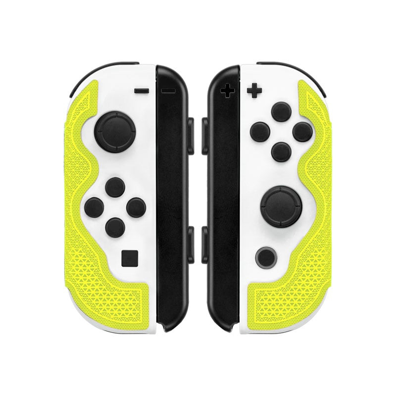 Adesivi controller lizard skins switch joy-con - neon nero/bianco/giallo