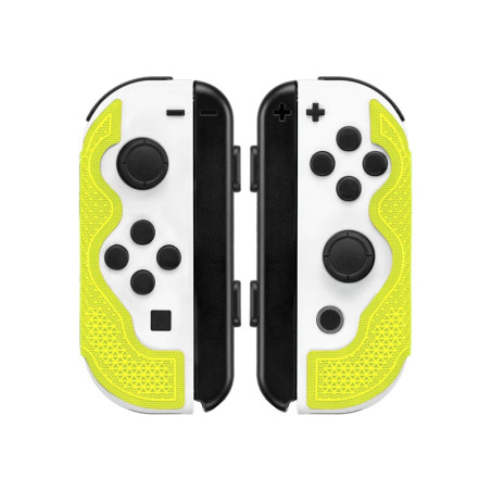 Adesivi controller lizard skins switch joy-con - neon nero/bianco/giallo