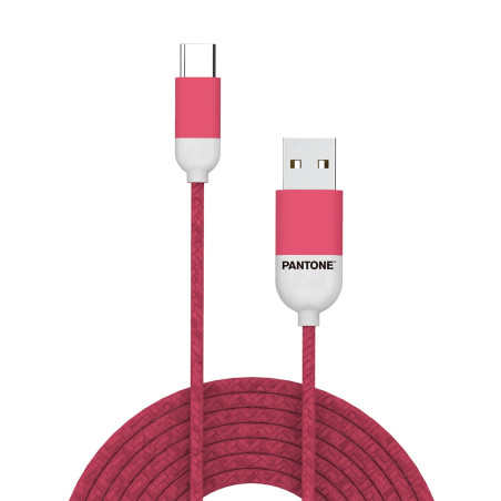 Cavo usb pantone type-c 1,5m rosa [pt-tc001-5p]