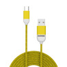Cavo usb pantone type-c 1,5m giallo [pt-tc001-5y]