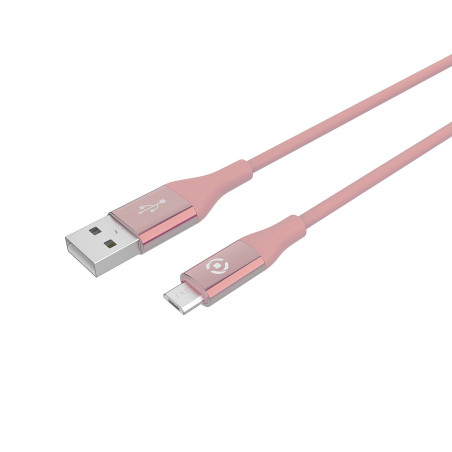 Cavo usb celly micro color rosa [usbmicrocolorpk]