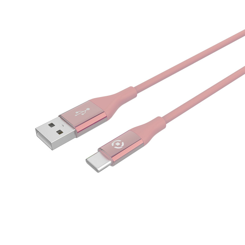 Cavo usb celly usb-c rosa [usbtypeccolorpk]