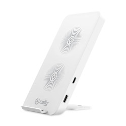 Caricabatterie wireless celly fast slim bianco [wlfaststandwh]