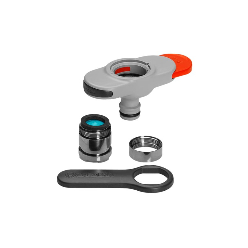 Adattatore per rubinetti da interno gardena 18210-20 nero, cromo,