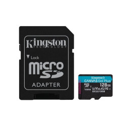 128gb scheda microsd kingston technology canvas go! plus classe 10