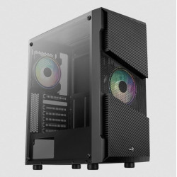 Case aerocool minaccia saturno rgb middle tower nero [aeropgsmenace-rgb-g]