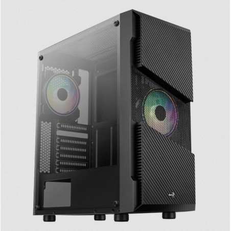 Case aerocool minaccia saturno rgb middle tower nero [aeropgsmenace-rgb-g]