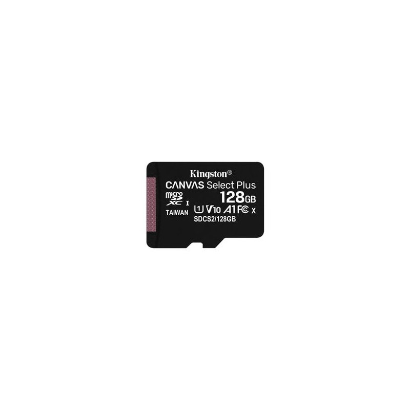 128gb scheda microsdhc kingston canvas select 80r cl10 uhs-i