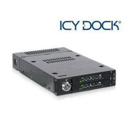 Tough armor icydock 2xm.2 pcie nv nero [mb834m2k-b]