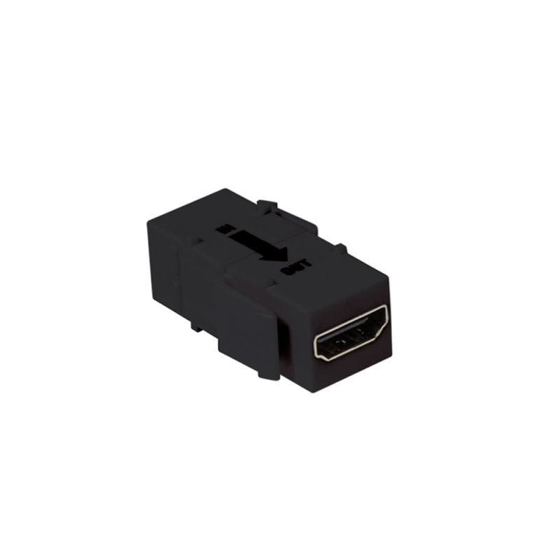 Accoppiatore keystone logilink hdmi con ripetitore nero