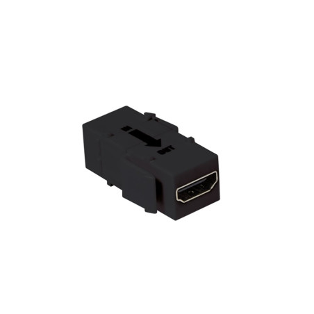 Accoppiatore keystone logilink hdmi con ripetitore nero