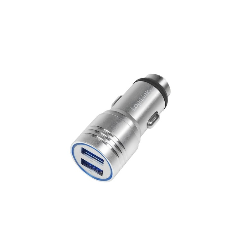 Alimentatore da auto logilink pa0228 argento