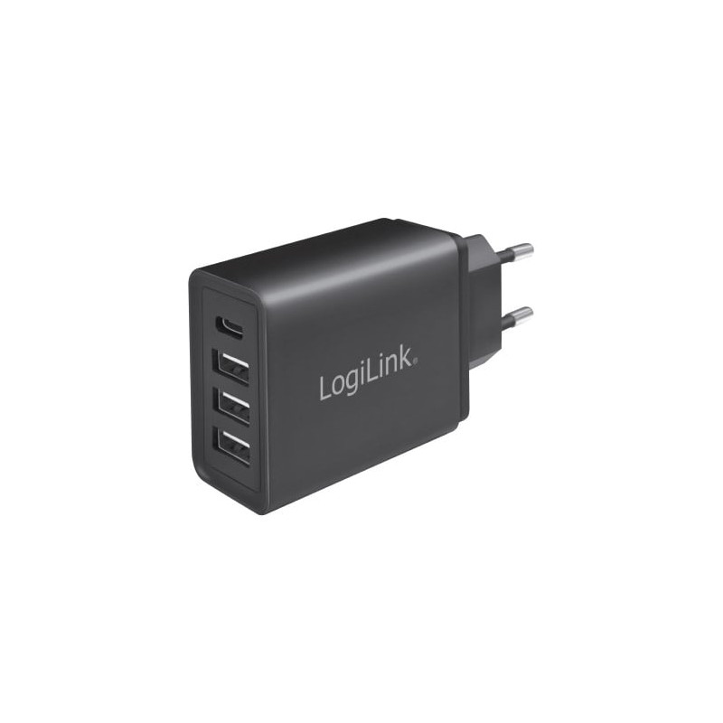 Alimentatore da rete logilink a 4 porte usb-c & trade 27w