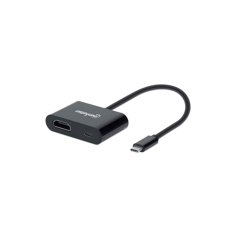 Adattatore manhattan 153416 usb-c a hdmi converter with power