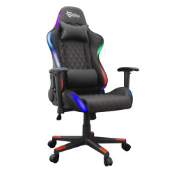 Sedia gaming white shark thunderbolt rgb nero