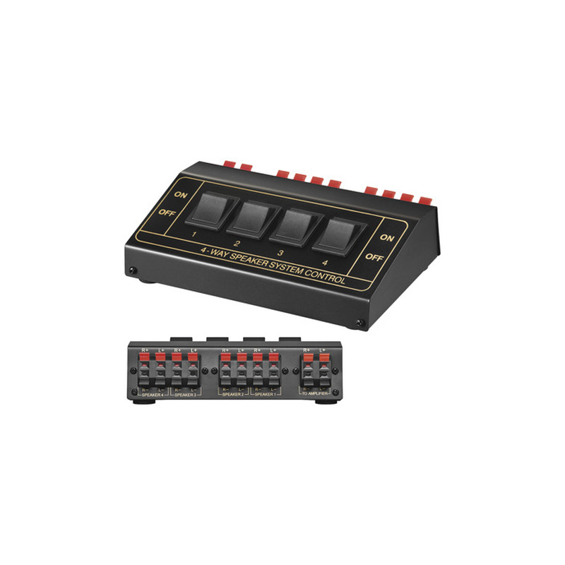 Interruttore altoparlante goobay avs 12-4 a 4 vie