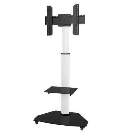 Supporto tv a pavimento techly con mensola trolley tv 37-70"