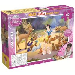 Puzzle lisciani maxi double disney princess cenerentola con animali