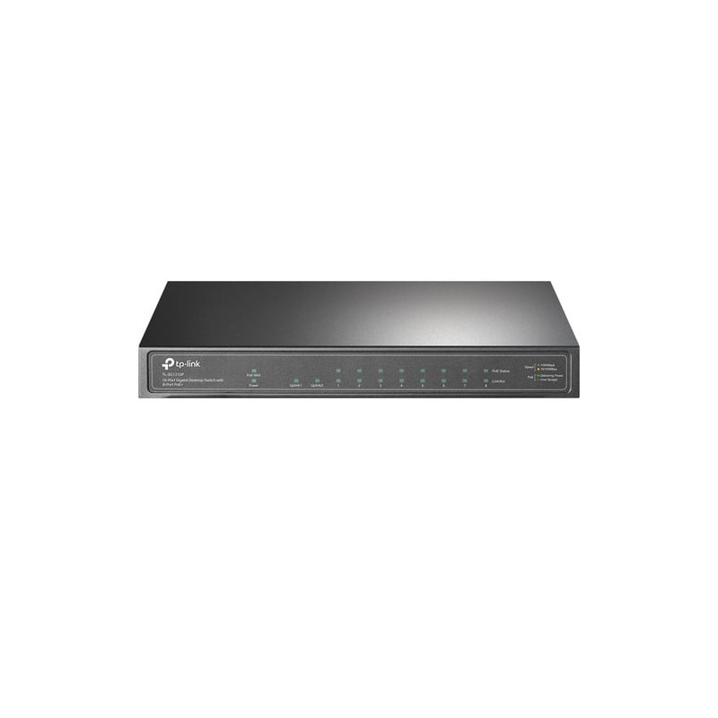 Swith tp-link tl-sg1210p gigabit ethernet (10/100/1000) grigio