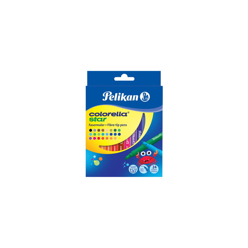 Marcatore pelikan colorella star c302 fine multicolore 24 pezzo(i)