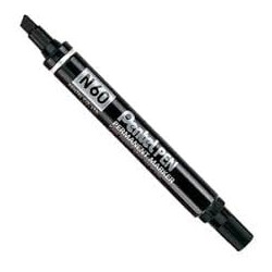 Marcatore pentel pen n60 nero p.scalpello [n60-a]