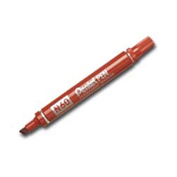 Marcatore pentel pen n60 rosso p.scalpello [n60-b]