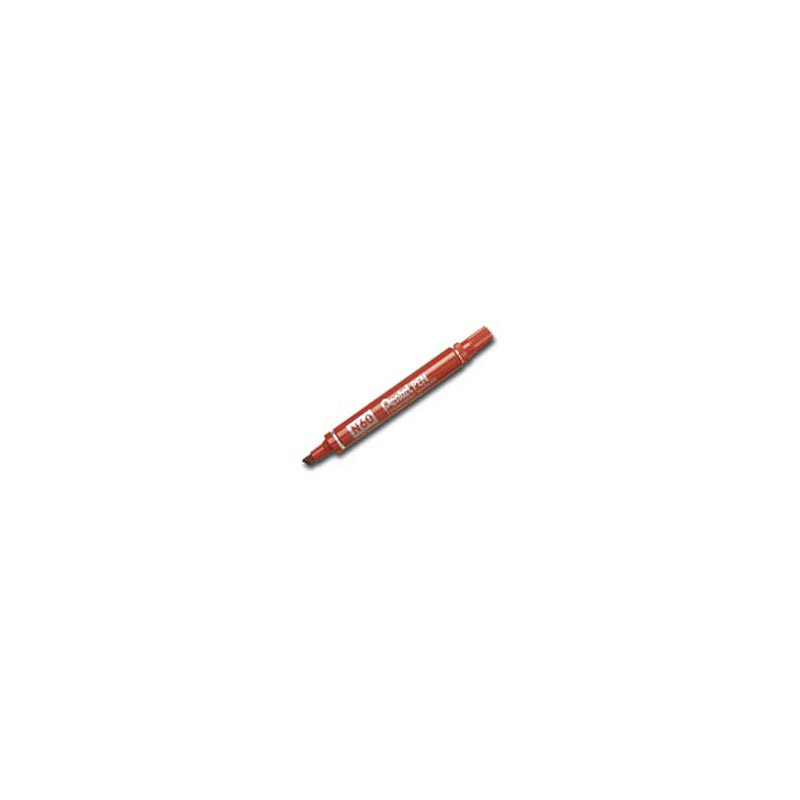 Marcatore pentel pen n60 rosso p.scalpello [n60-b]