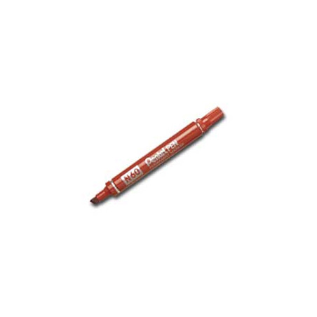 Marcatore pentel pen n60 rosso p.scalpello [n60-b]