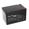 Batteria per gruppo di continuita' green cell 12v 12ah nero [azgceuaz0000007]