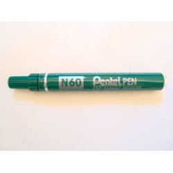 Marcatore pentel pen n60 verde p.scalpello [n60-d]