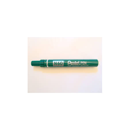 Marcatore pentel pen n60 verde p.scalpello [n60-d]