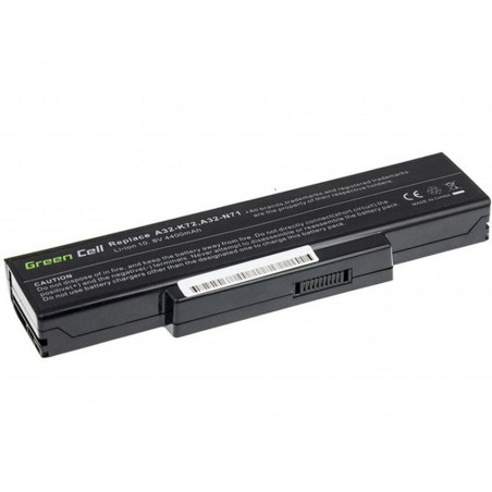 Batteria notebook green cell per asus a32-k72 11.1v 4400mah nero