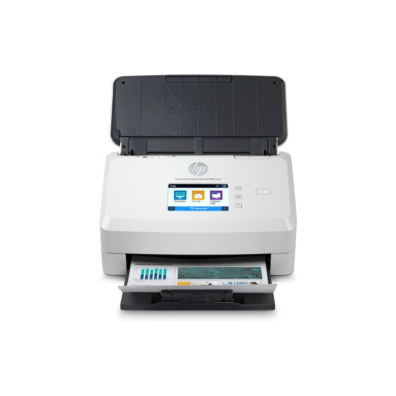 Scanner di documenti hp scanjet enterprise flow n7000 snw1 bianco/nero