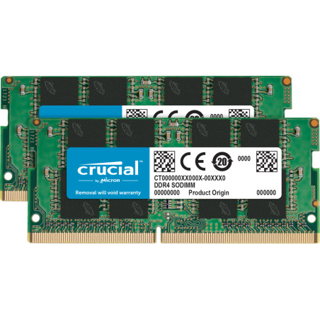 Ram so-dimm ddr4 16gb crucial set 3200 mt/s 8gbx2 260pin [ct2k8g4sfra32a]