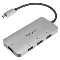 Hub usb targus usb-c 4porte usb-a hub grigio [nutarus4p000002]