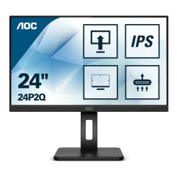 Monitor led 23.8" aoc 24p2q full hd 1920x1080p 4ms classe e