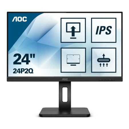Monitor led 23.8" aoc 24p2q full hd 1920x1080p 4ms classe e