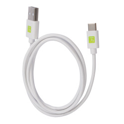 Cavo techly usb a maschio 2.0 / usb-c maschio 1m bianco