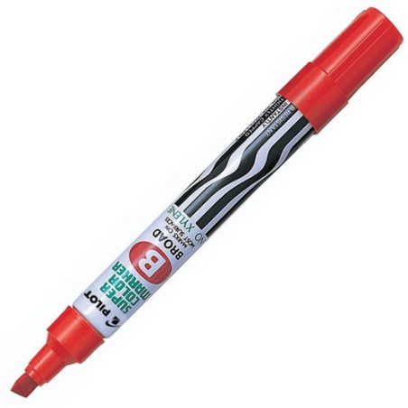 Marcatore super color permanent rosso p.scalpello 2-4,5mm [002423]