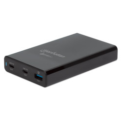 Alimentatore quick charge 3.0 3a 2xusb-c 1xusb-a 65w nero