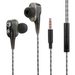 Auricolari fontastic duett in ear con microfono e telecomando nero