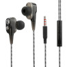 Auricolari fontastic duett in ear con microfono e telecomando nero