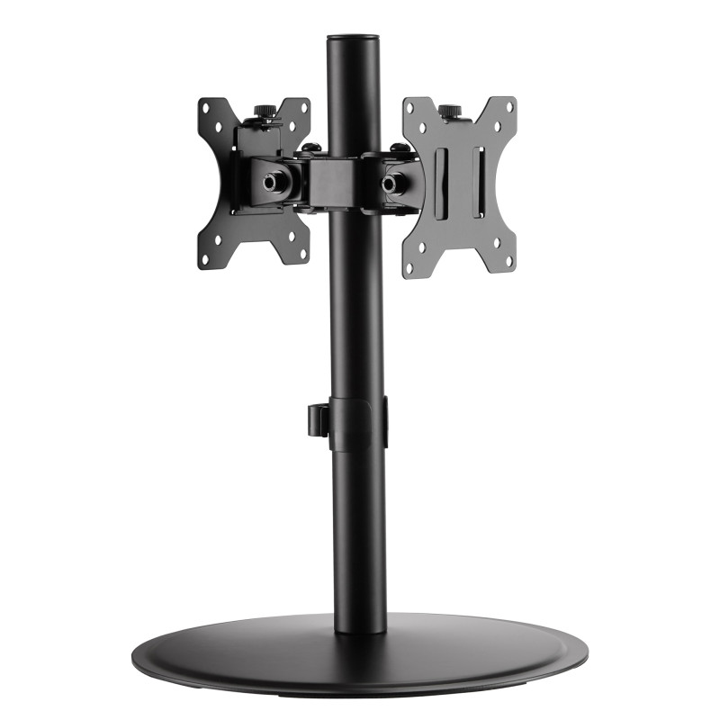 Supporto monitor techly braccio da scrivania per 2 monitor da 17''