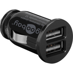 Alimentatore da auto goobay 58912 2 porte usb max.15.5w/3.1a nero