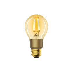 Lampadina led woox r9078 smart e27 6w wi-fi classe f marrone/oro
