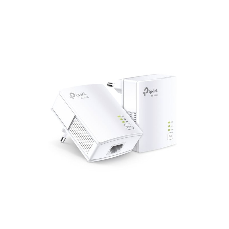 Kit powerline tp-link 1000 mbps di 2 adattatori con 1 porta gigabit