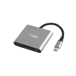 Hub natec multi port fowler mini usb-c grigio [ainata000000002]