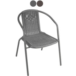 Poltrone giardino vette 09627 acciaio, marrone [203001-01 brown]