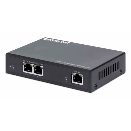 Poe extender intellinet ultra gigabit 2-porte nero [561600]