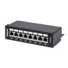 Pannello patch intellinet 720908 8 posti cat6a schermato da scrivania